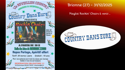 Prochain concert de Rockin' Chairs, groupe orchestre country