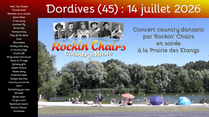 Prochain concert de Rockin' Chairs, groupe orchestre country