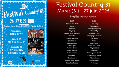 Prochain concert de Rockin' Chairs, groupe orchestre country