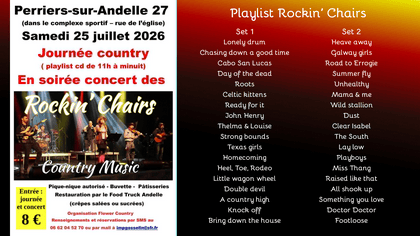 Prochain concert de Rockin' Chairs, groupe orchestre country
