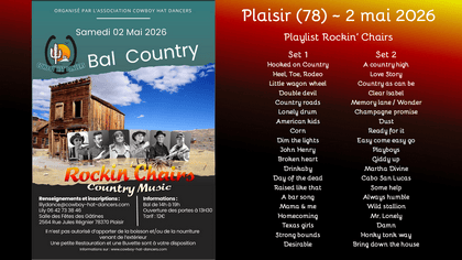 Prochain concert de Rockin' Chairs, groupe orchestre country