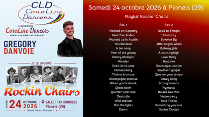 Prochain concert de Rockin' Chairs, groupe orchestre country