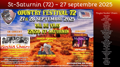 Prochain concert de Rockin' Chairs, groupe orchestre country
