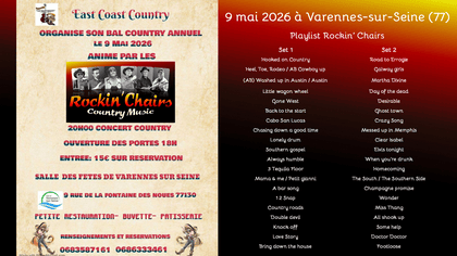 Prochain concert de Rockin' Chairs, groupe orchestre country