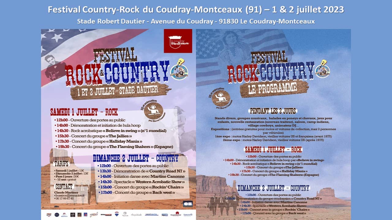 Rockin' Chairs au Festival Country Rock du Coudray-Montceaux