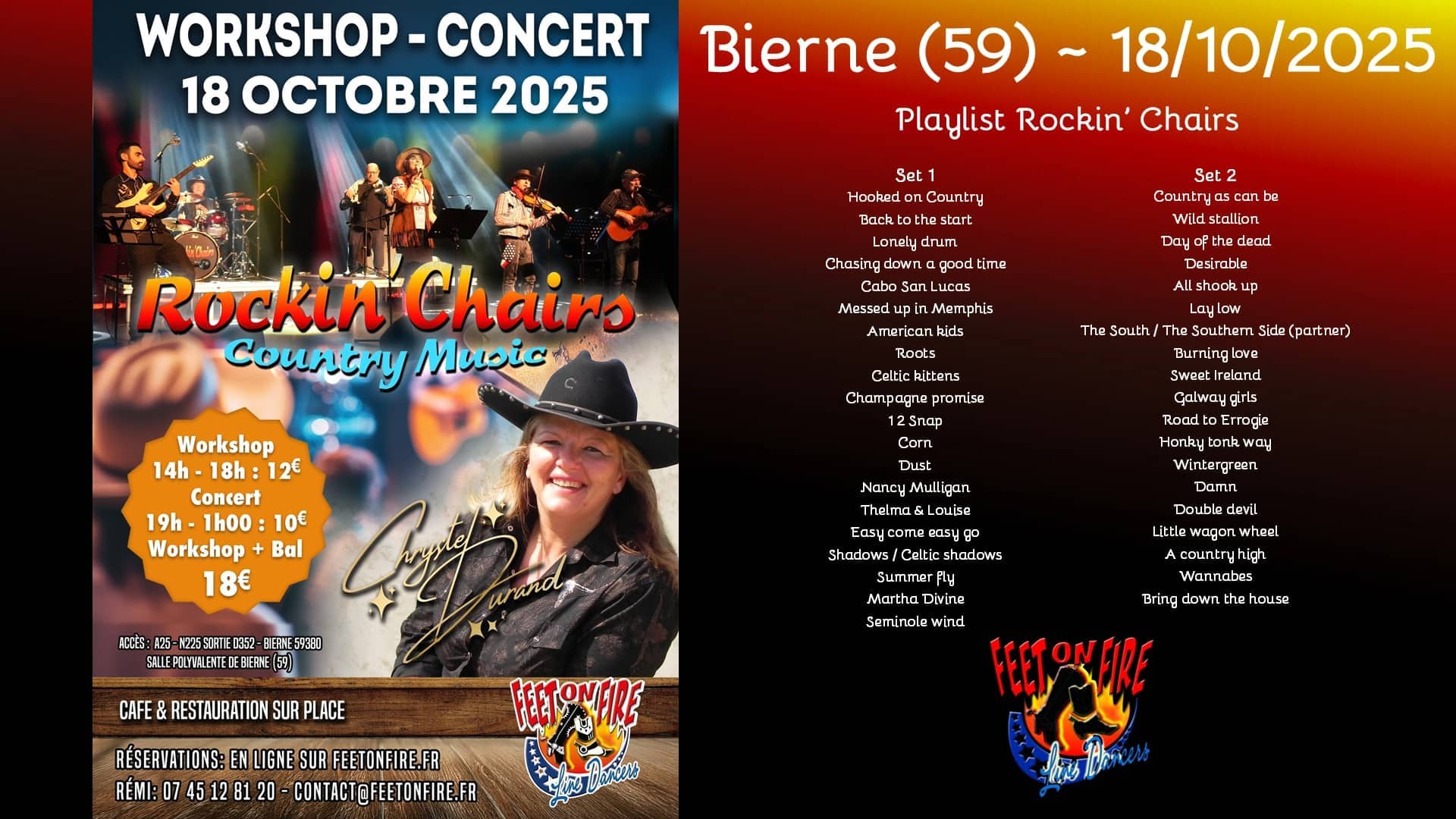 Rockin' Chairs chez les Feet On Fire - Bierne (59)