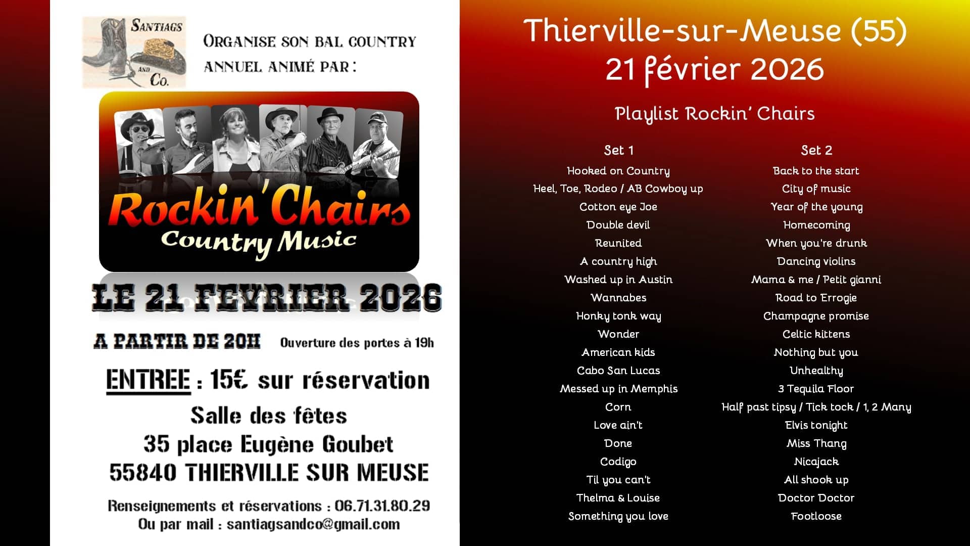 Concert chez les Santiags And Co à Thierville-sur-Meuse (55)