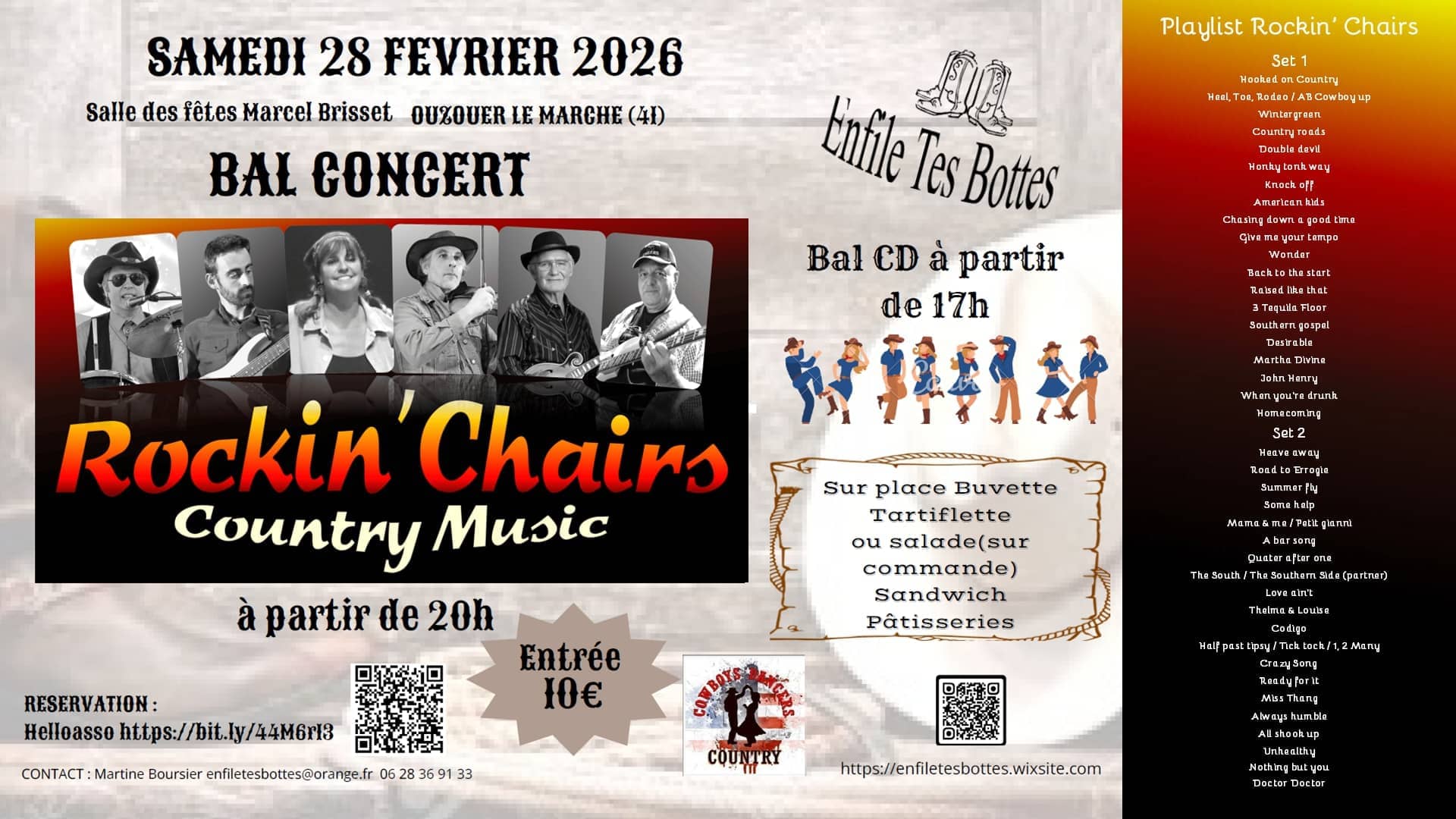 Concert chez les Enfile Tes Bottes à Ouzouer-le-Marché (41)