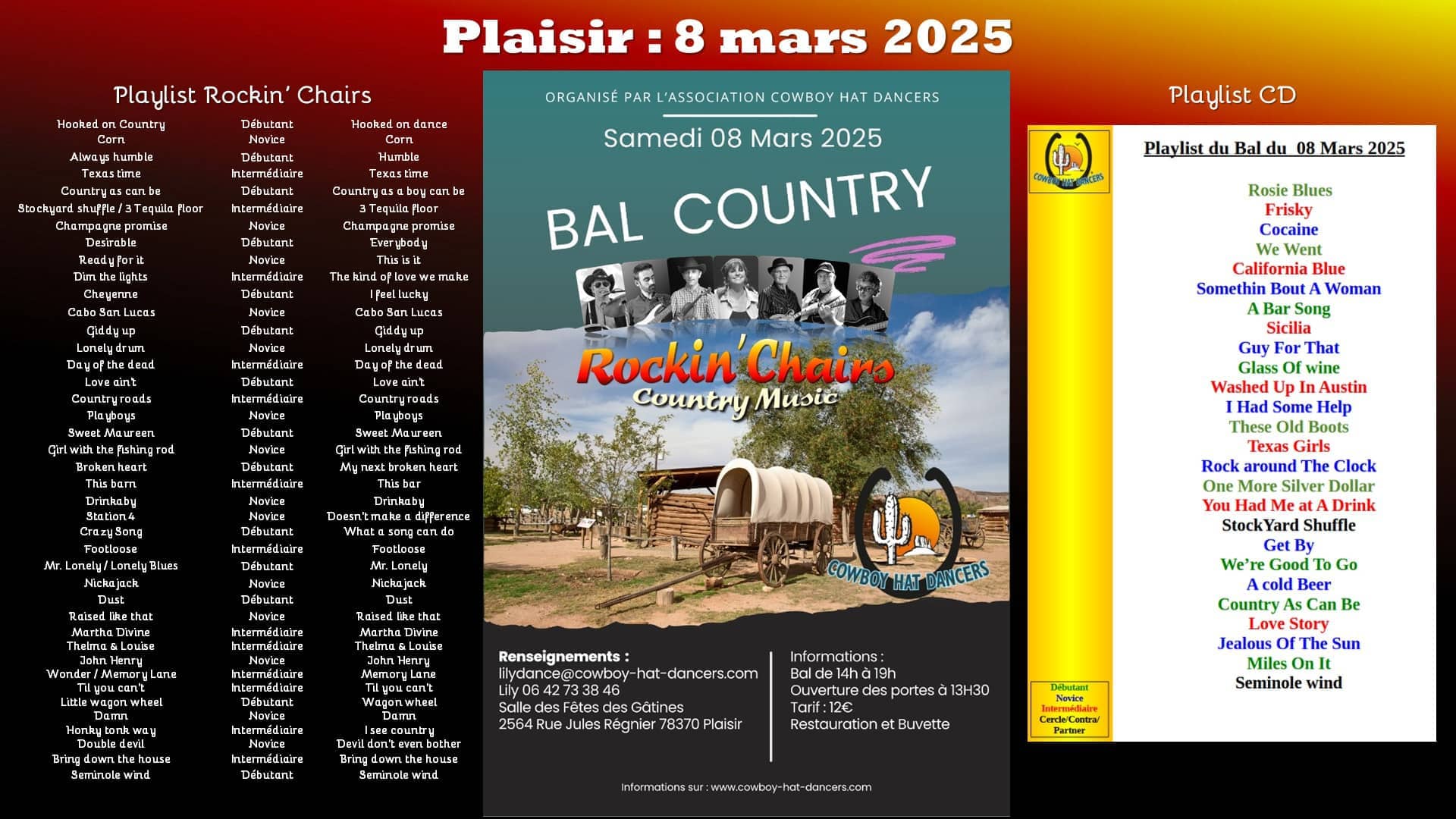 Rockin' Chairs chez les Cowboy hat dancers - Plaisir (78)