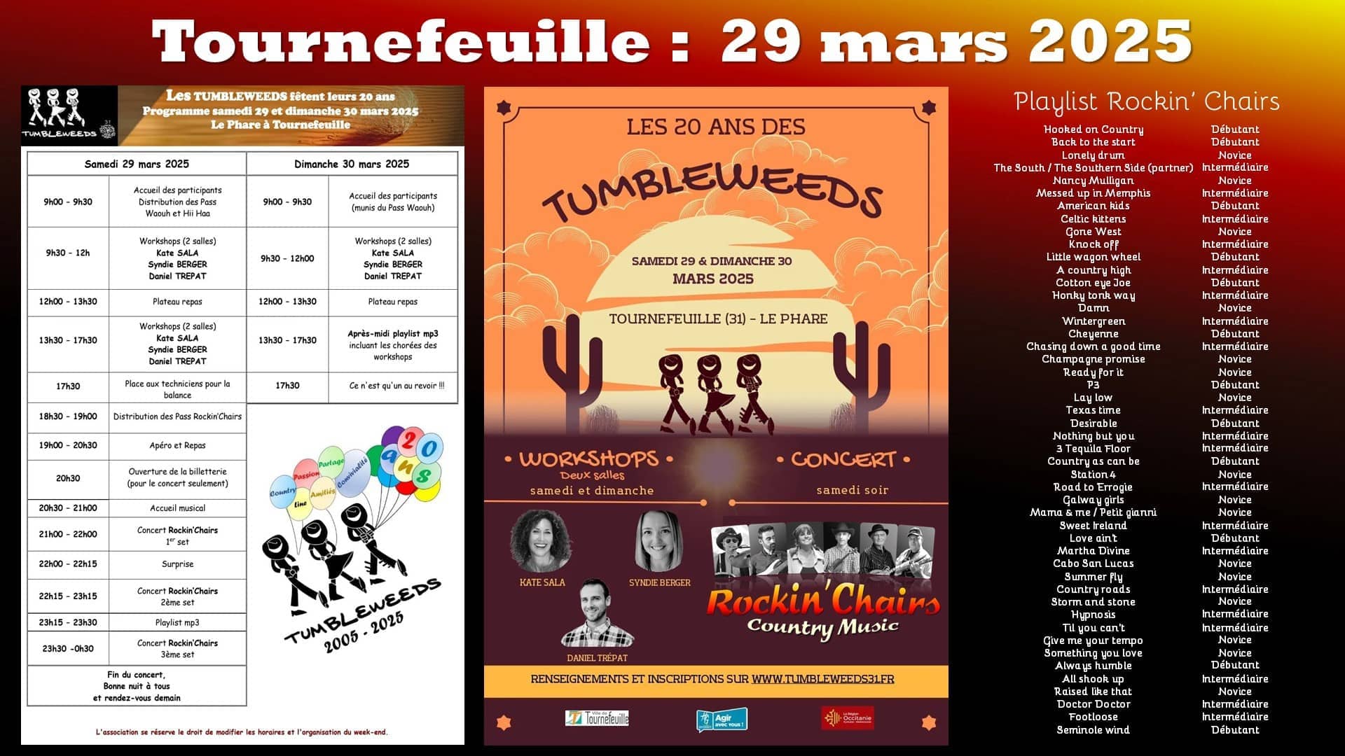 Rockin' Chairs chez les Tumbleweeds - Tournefeuille (31)