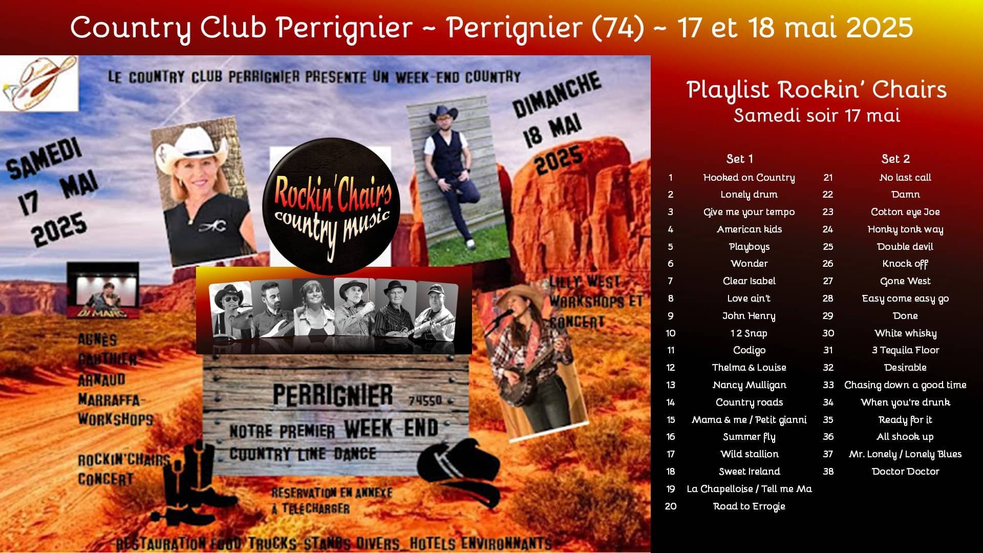 Rockin' Chairs au Week-end Country Perrignier - Perrignier (74)