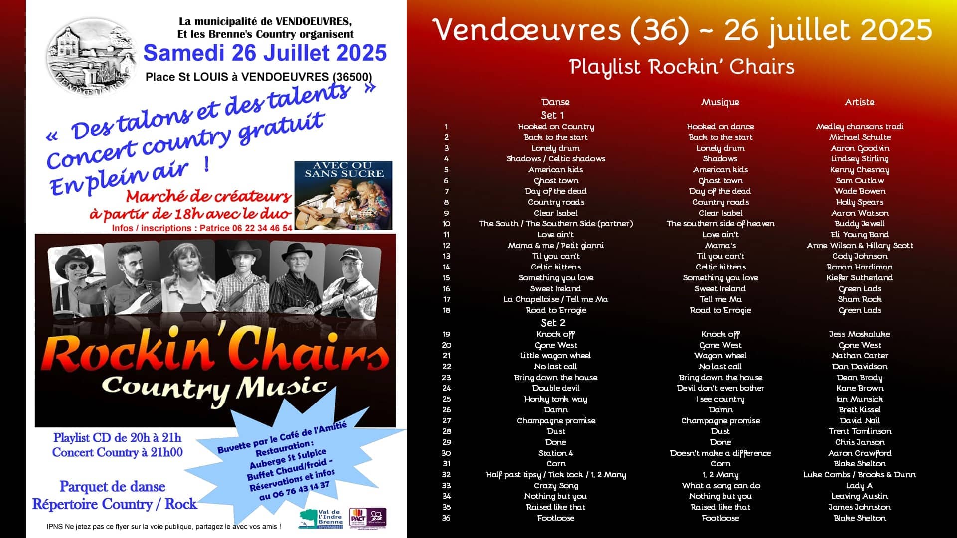 Rockin' Chairs au festival 'Des talons et des talents' - Vendœuvres (36)
