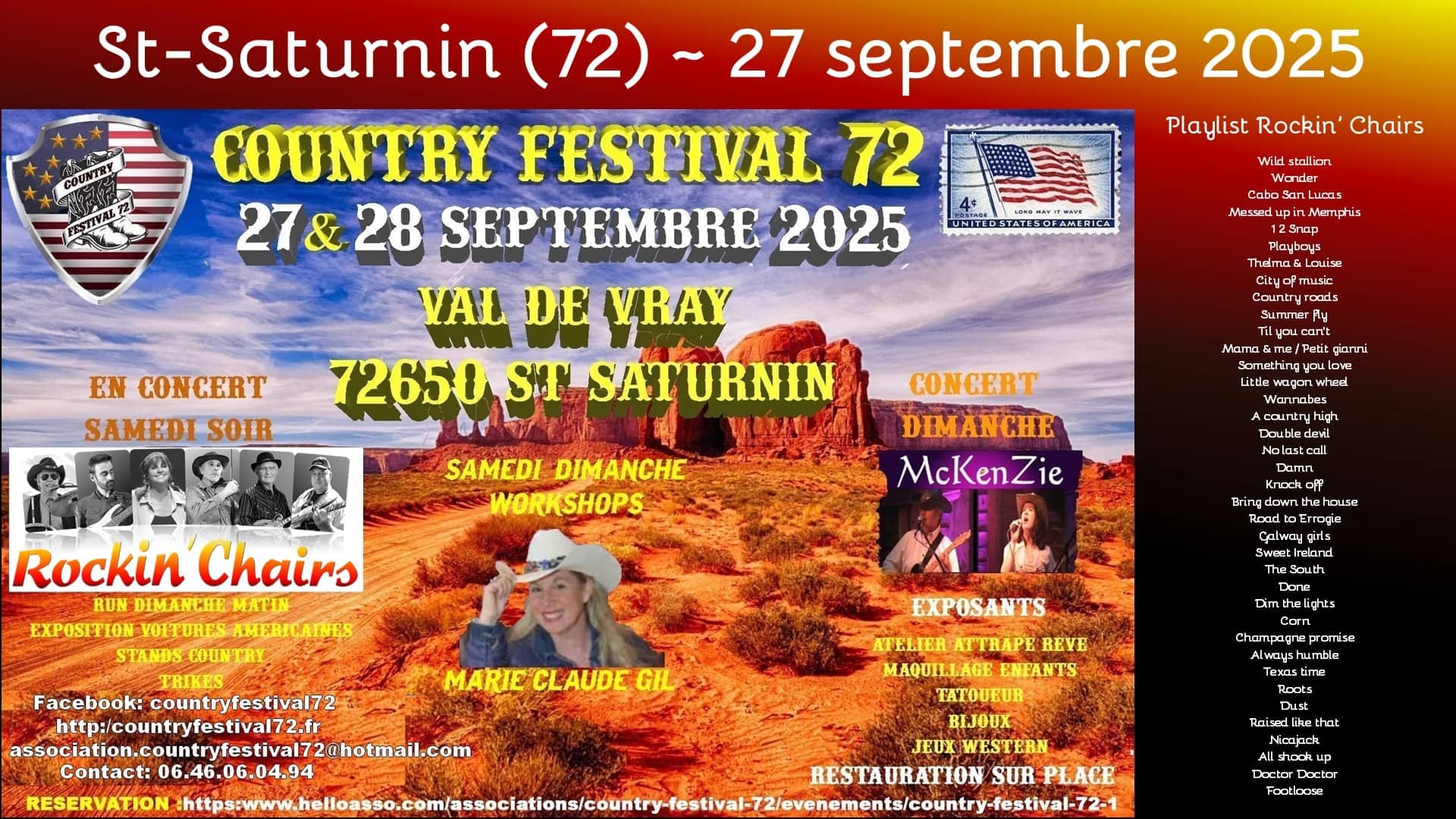 Rockin' Chairs au Country Festival 72 - Saint-Saturnin (72)