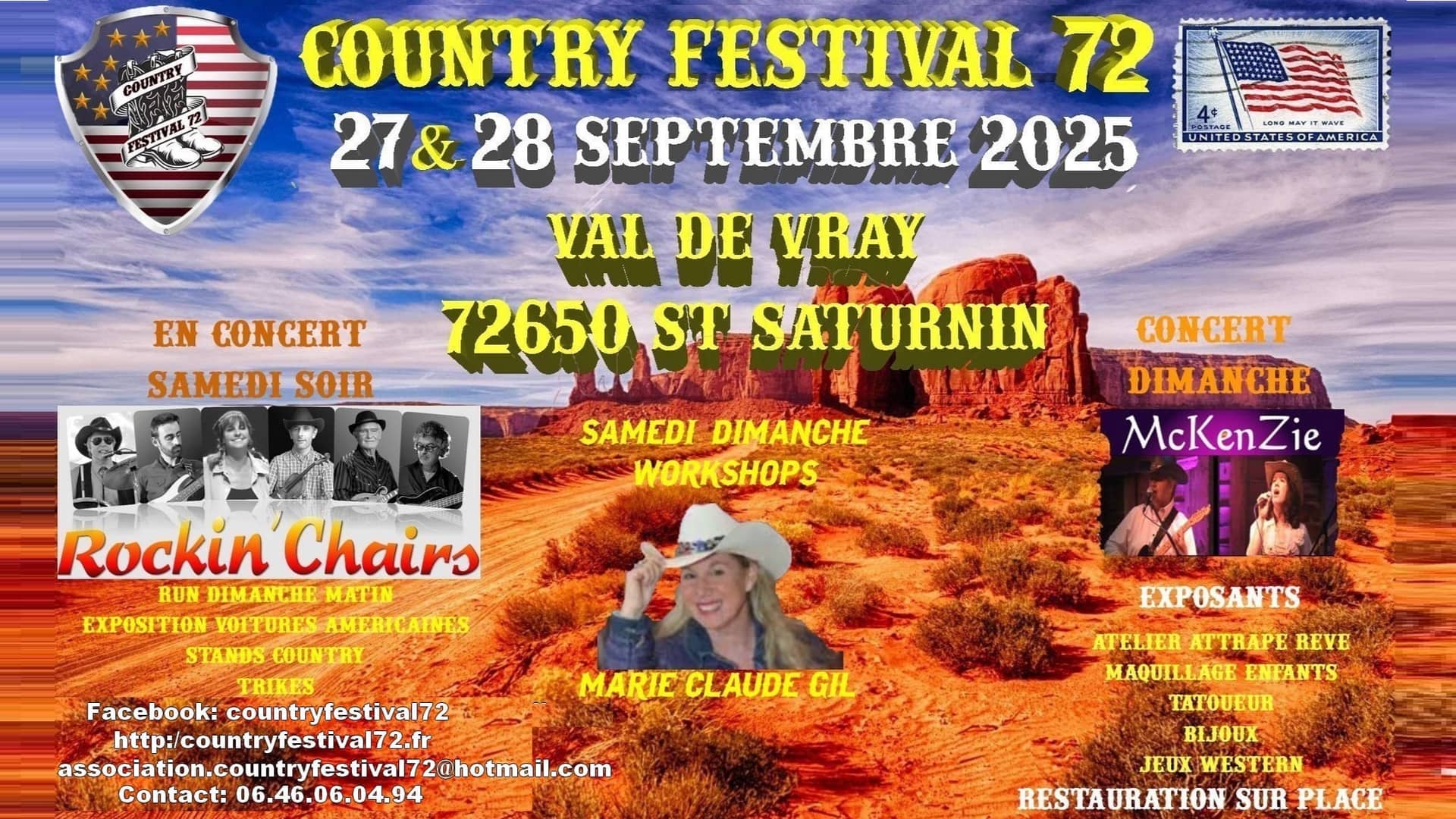 Rockin' Chairs au Country Festival 72 - Saint-Saturnin (72)