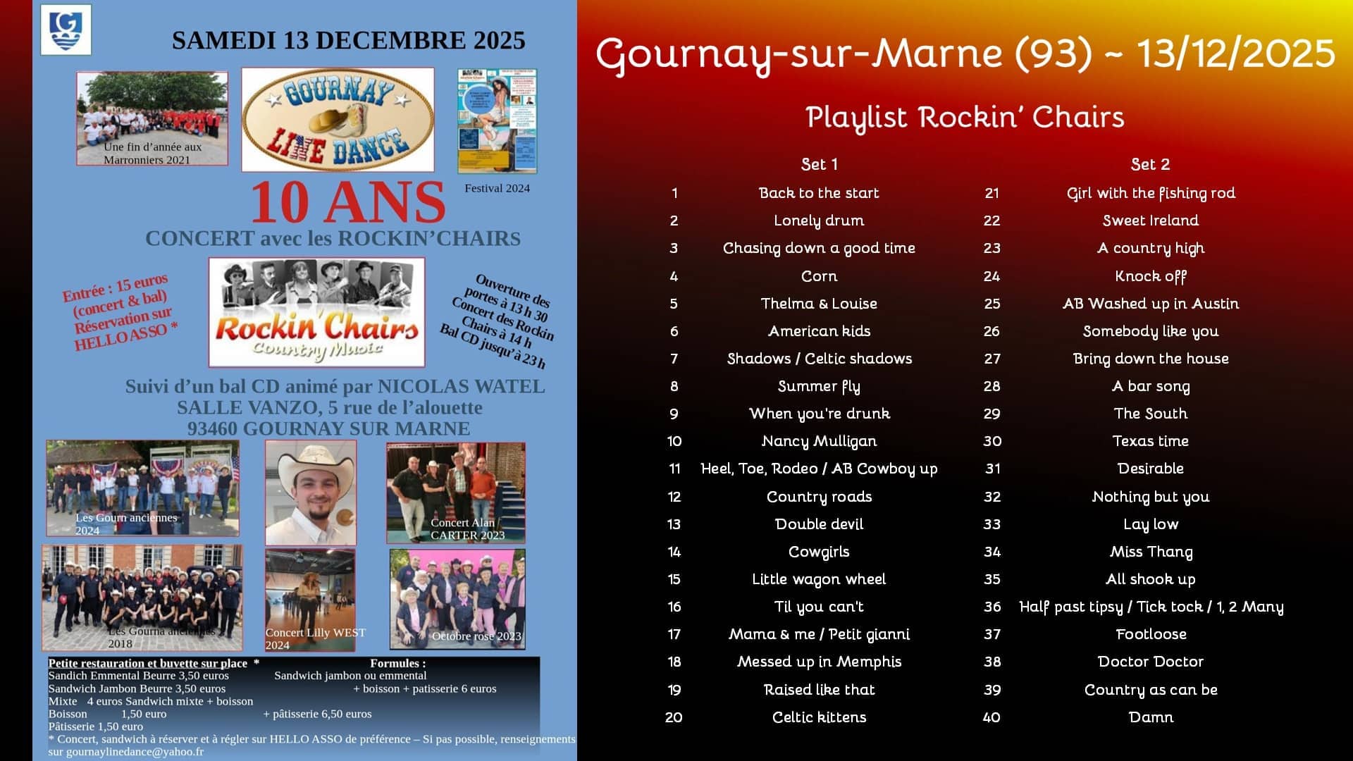 Rockin' Chairs chez les Gournay Line Dance - Gournay-sur-Marne (93)