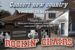 Rockin' Chairs en concert à la Crêperie Cavrosa - Chevreuse