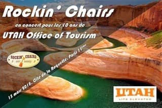 Rockin' Chairs en concert pour Utah Office of Tourism France