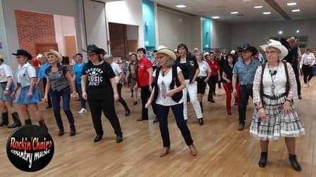 Medley par Rockin' Chairs, groupe country rock - 15ème anniversaire du Red Montana Dancers (Vierzon) - Vidéo : Eric Caumes